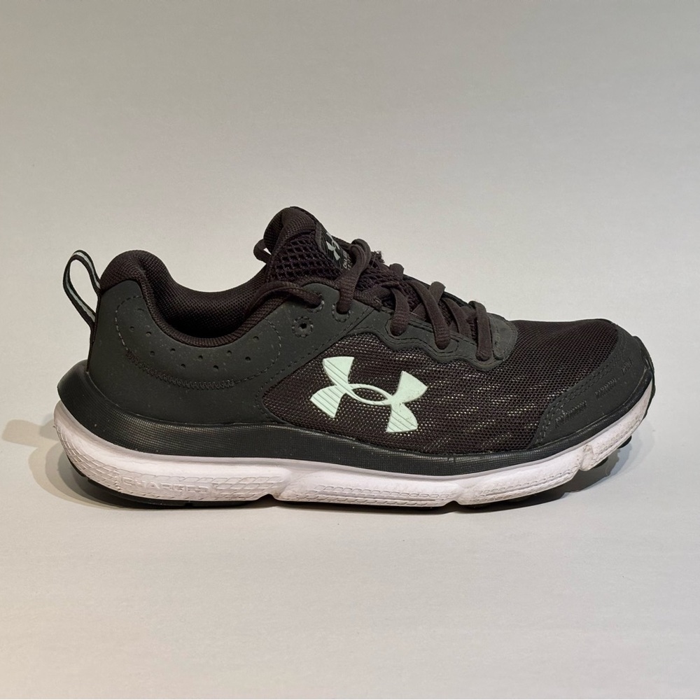 Under Armour Women's Charged Assert 10 Running Shoes Jet Gray/Aqua Foam Size 6